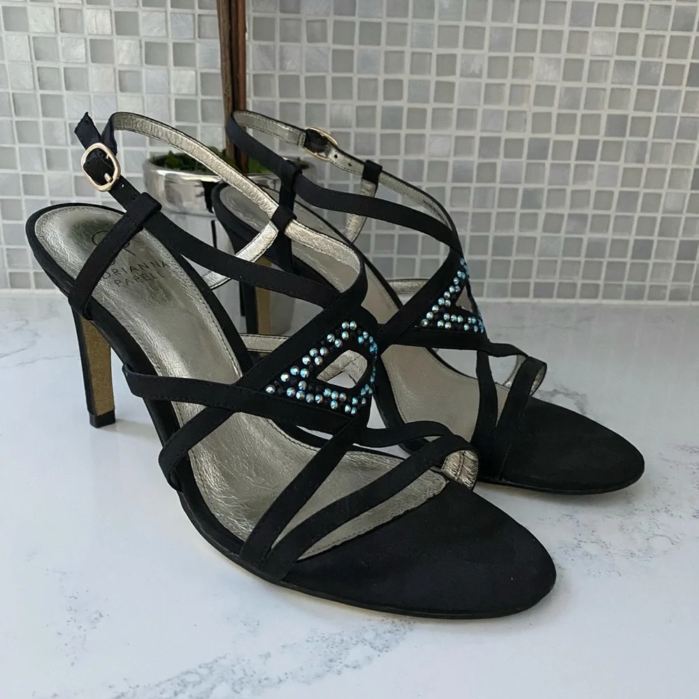 Adrianna Pappell Ace Embellished High Heeled Sanda
